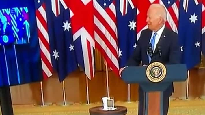 US Joe Biden forget Australia PM Scott Morrison name watch viral video gcw US Joe Biden forget Australia PM Scott Morrison name watch viral video gcw