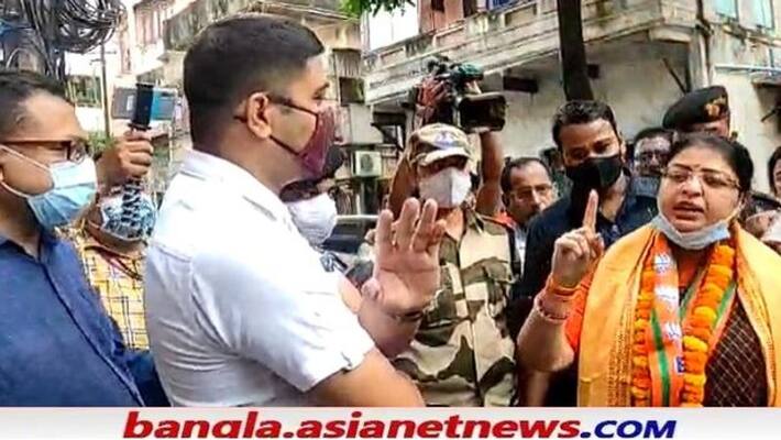 BJP Candidate Priyanka Tibrewal attacks to Firhad Hakim and Kolkata police on Bhabanipur By Election campaign RTB BJP Candidate Priyanka Tibrewal attacks to Firhad Hakim and Kolkata police on Bhabanipur By Election campaign RTB