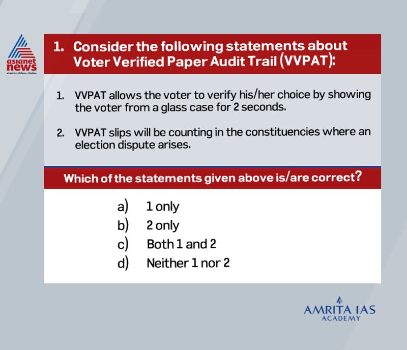 Civil Services Exam What is Voter Verified Paper Audit Trial VVPAT