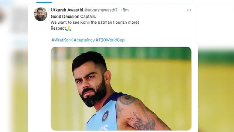 Virat Kohli to step down as T20 captain, how his fans are reacting on social media