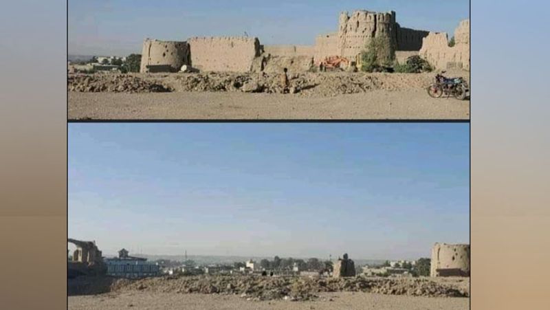Taliban have begun demolishing the former Greshk History Fort of Helmand