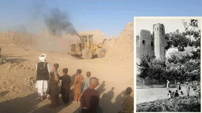 Taliban have begun demolishing the former Greshk History Fort of Helmand