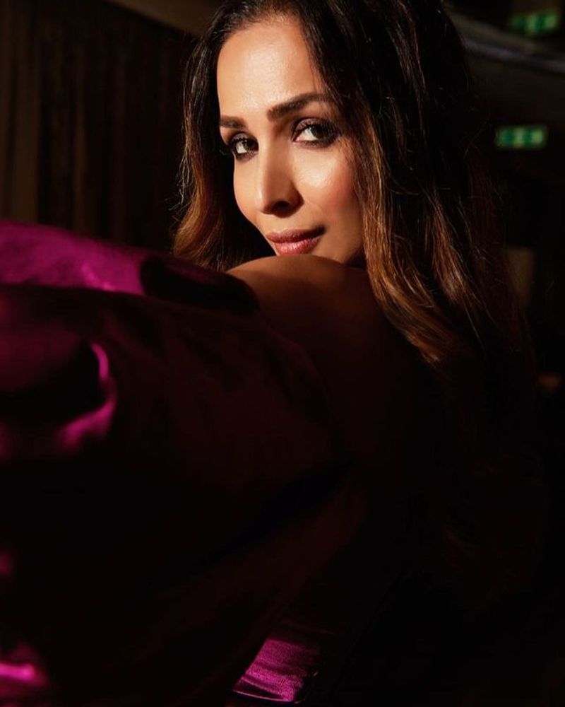 Malaika Arora stunning poses in pink outfit