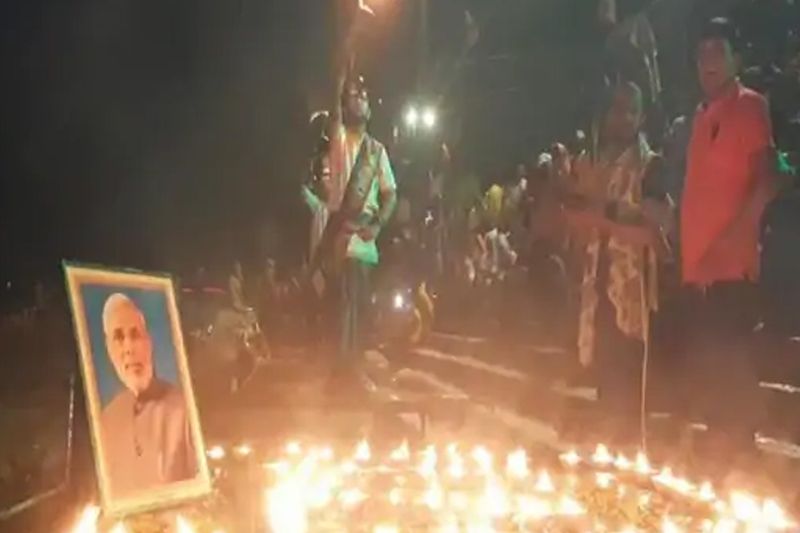 BJP workers and supporters celebrated PM Narendra Modi parliamentary constituency Varanasi