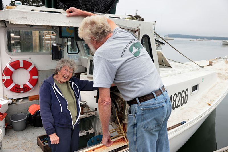 Virginia Oliver 101 year old woman still hauling lobsters