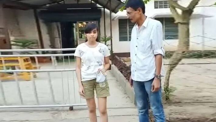 Assam 19 year old girl wearing shots stopped from giving exam Assam 19 year old girl wearing shots stopped from giving exam