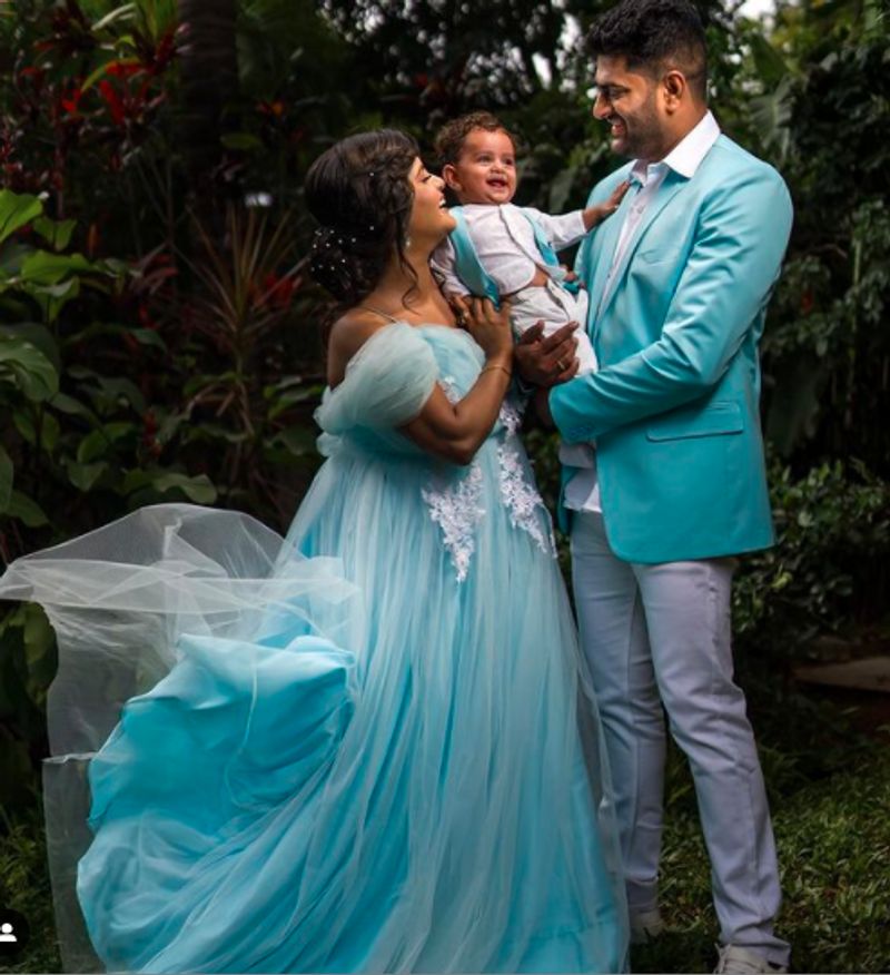 Actress Mayuri celebrates as her son completes six months with half cake dpl
