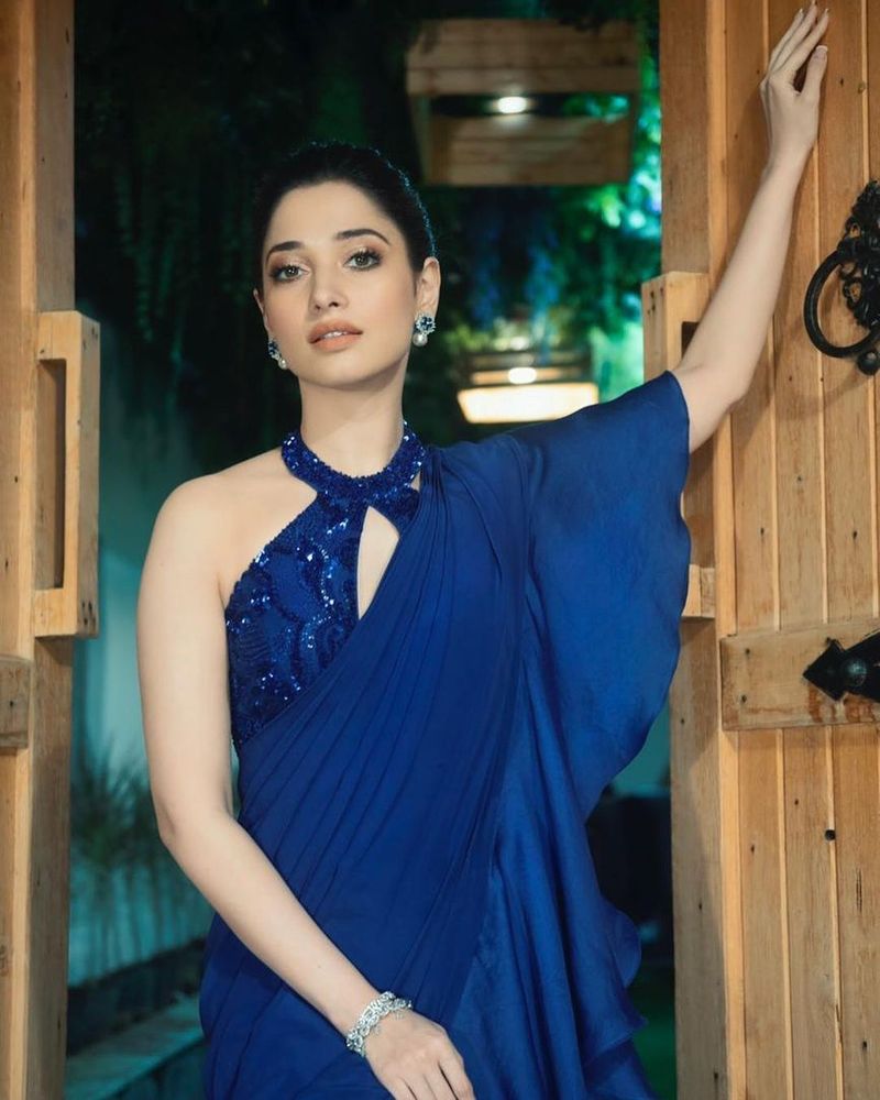 tamannah turns so hot in her sleeve less blouse her latest photos sets fire to internet