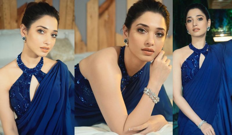 tamannah turns so hot in her sleeve less blouse her latest photos sets fire to internet