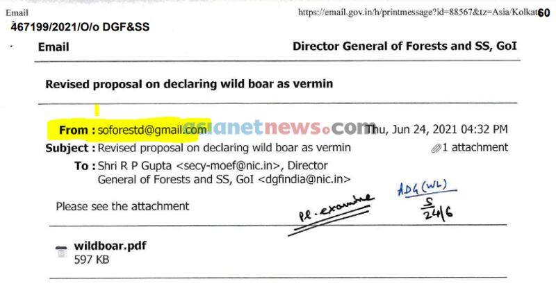 wild boar vermin status Forest Minister A K Sasindren misled Assembly