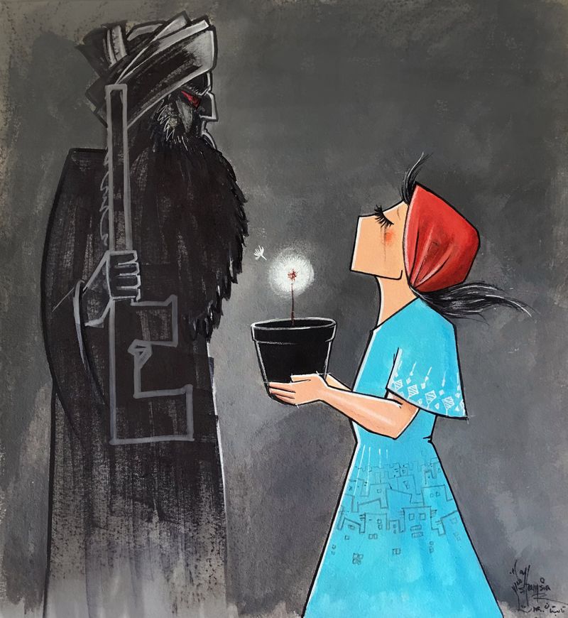 afghanistan first wall street artists painting depicts actual situations