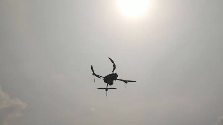 Barrackpore Police Commissionerate searched miscreants through drones near Arjun Singh house bmm Barrackpore Police Commissionerate searched miscreants through drones near Arjun Singh house bmm