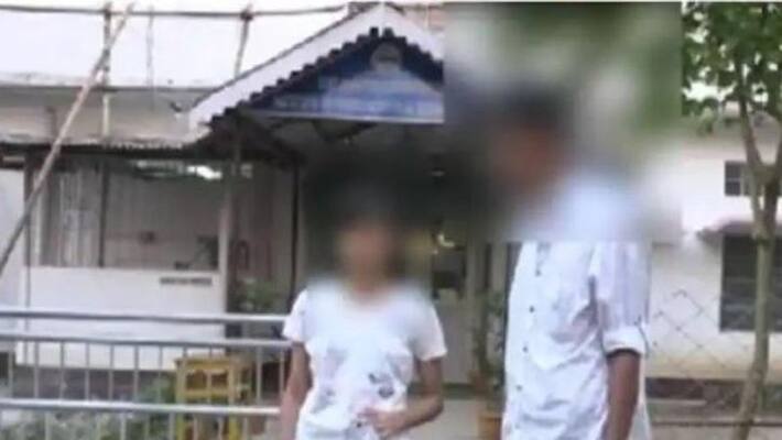 Girl Wearing Shorts Made To Take Exam Wrapped In Curtain In Assam Girl Wearing Shorts Made To Take Exam Wrapped In Curtain In Assam