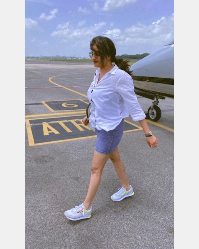 SIIMA Awards 2021 Sandalwood Actress Rachita ram in Hyderabad mah