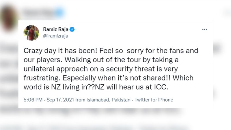 Pakistani former cricketers criticize New Zealand decision of cancelling the series