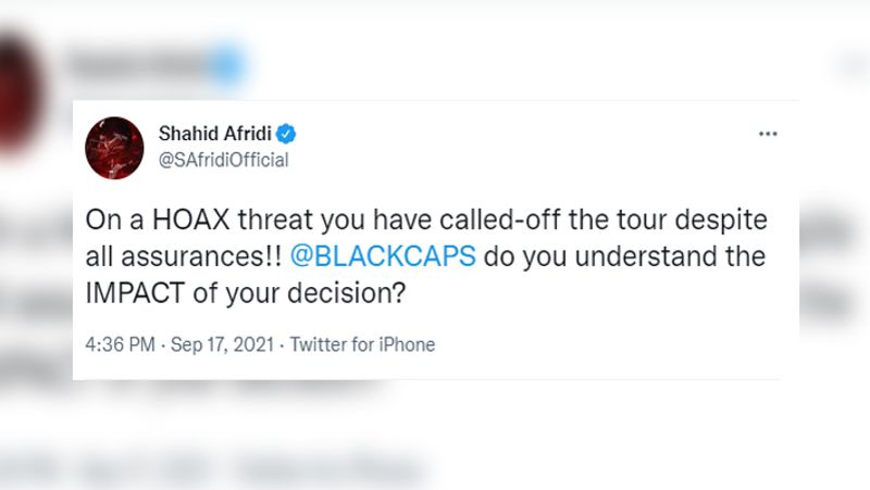 Pakistani former cricketers criticize New Zealand decision of cancelling the series