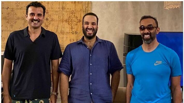 photo of qatar amir and saudi crown prince became viral photo of qatar amir and saudi crown prince became viral