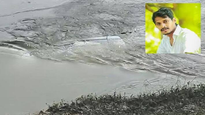 innova car plunges into KEB canal in krishna district, one dead innova car plunges into KEB canal in krishna district, one dead