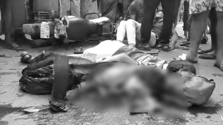 road accident at krishna district road accident at krishna district