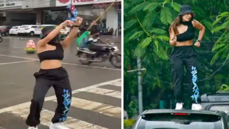 madhya pradesh news model shreya kalra apologized to dsp of indore for dancing at the traffic signal whose video gone viral