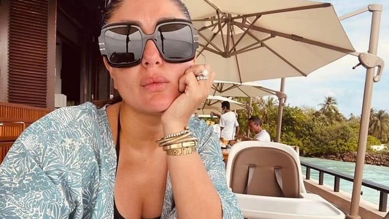kareena kapoor spotted without makeup enjoying vacation with husband saif ali khan and sons