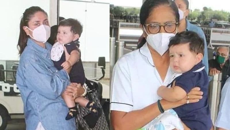 kareena kapoor spotted without makeup enjoying vacation with husband saif ali khan and sons