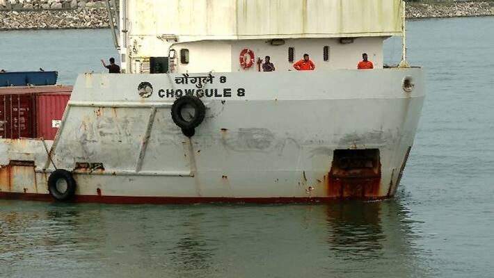 Five years later, a cargo ship arrived in Kollam with food grains Five years later, a cargo ship arrived in Kollam with food grains