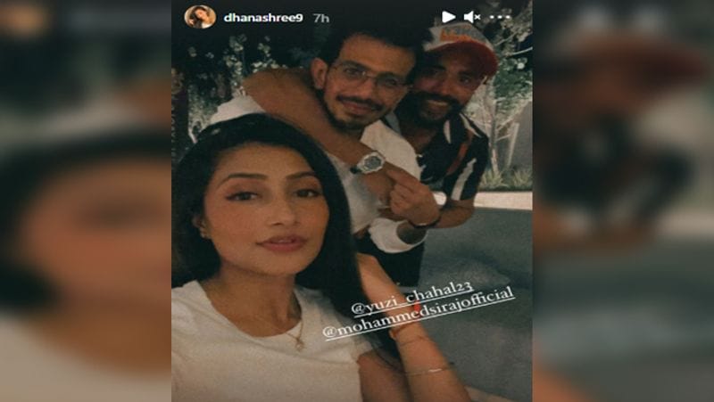 IPL 2021: Dhanashree Verma shares photo with husband Yuzvendra Chahals and RCB player Mohammed Siraj, see here