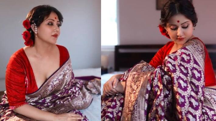 Swastika Mukherjee Shares a photos with ganpati bappa on social media BRD Swastika Mukherjee Shares a photos with ganpati bappa on social media BRD