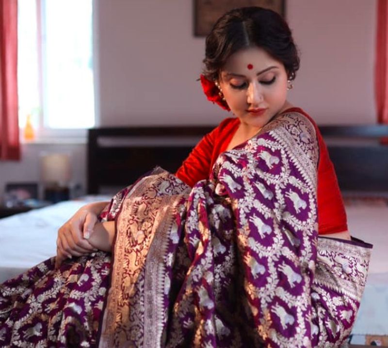 swastika mukherjee new look on saree break attention of internet bjc