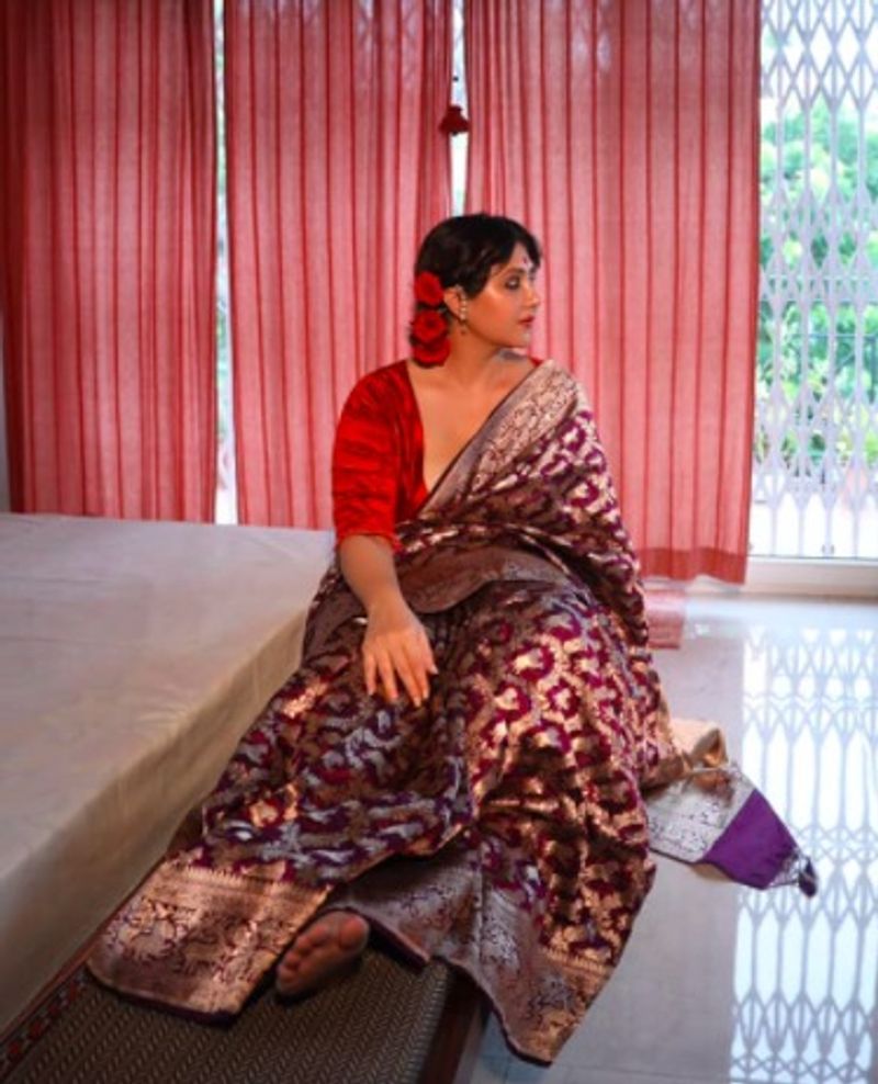 swastika mukherjee new look on saree break attention of internet bjc