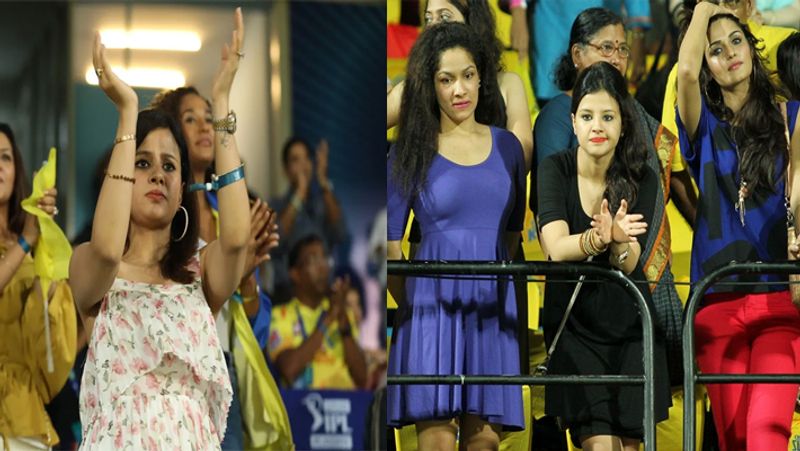IPL 2021, different expressions of MS Dhoni-s wife Sakshi during IPL matches of CSK spb