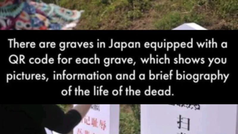 Fact Check Is this a QR code enabled graveyard in Japan pod