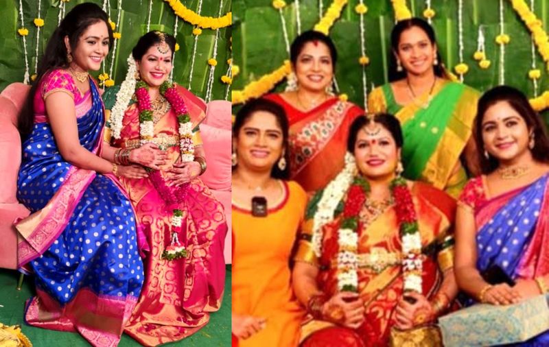 telivision celebs celebrates bigg boss contestant nataraj wife pre delivery ceremony