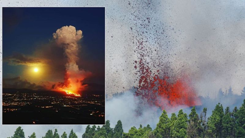 shocking pictures, Volcano erupts on the Spanish island of La Palma