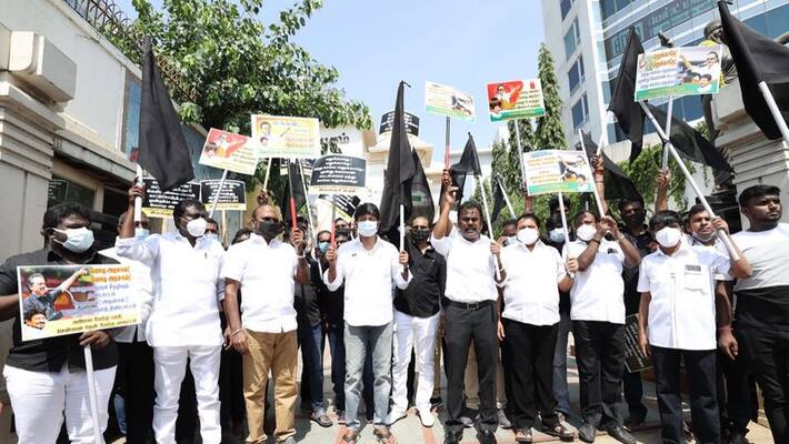 Udayanidhi black flag against Modi .. Information that the Tamil Nadu government has taken action to reduce 100 rupees from the gas price. Udayanidhi black flag against Modi .. Information that the Tamil Nadu government has taken action to reduce 100 rupees from the gas price.