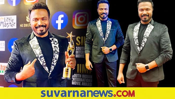 Director Pannaga Bharana dedicates SIIMA outfit blazer to bestfriend Chiranjeevi Sarja vcs Director Pannaga Bharana dedicates SIIMA outfit blazer to bestfriend Chiranjeevi Sarja vcs