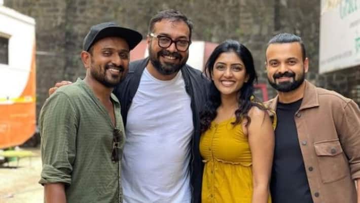 anurag kashyap made a surprise visit to kunchacko boban starring ottu movie location in mumbai anurag kashyap made a surprise visit to kunchacko boban starring ottu movie location in mumbai