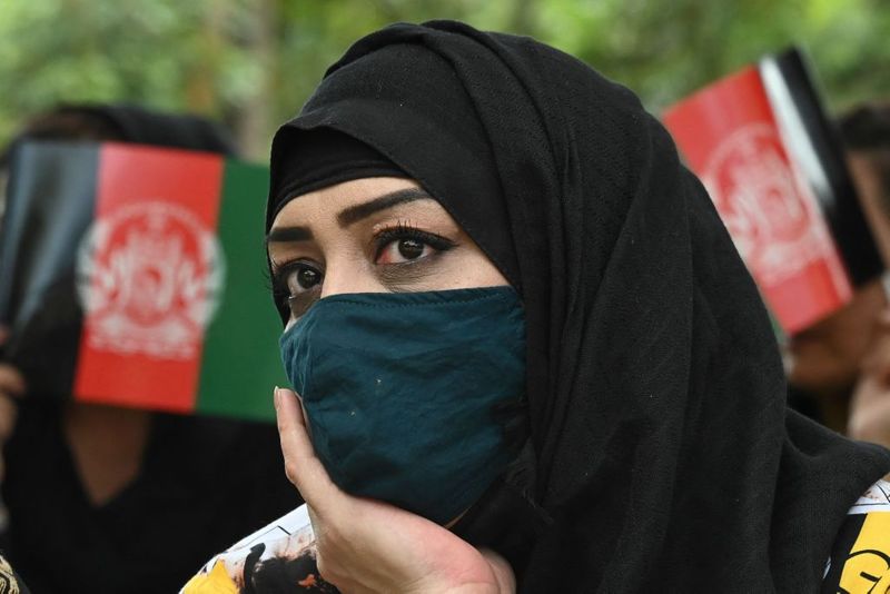 Women protests against Taliban in kabul