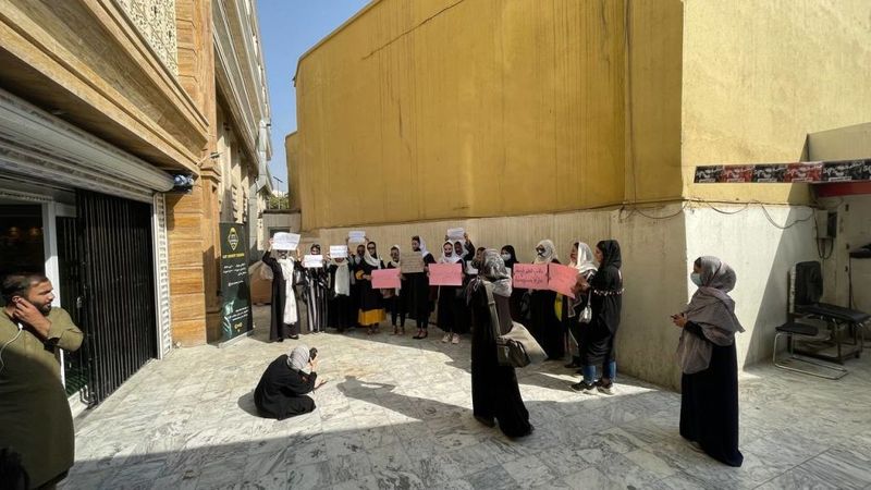 Women protests against Taliban in kabul
