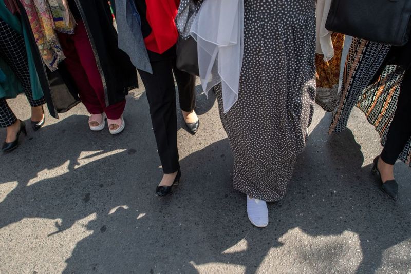 Women protests against Taliban in kabul