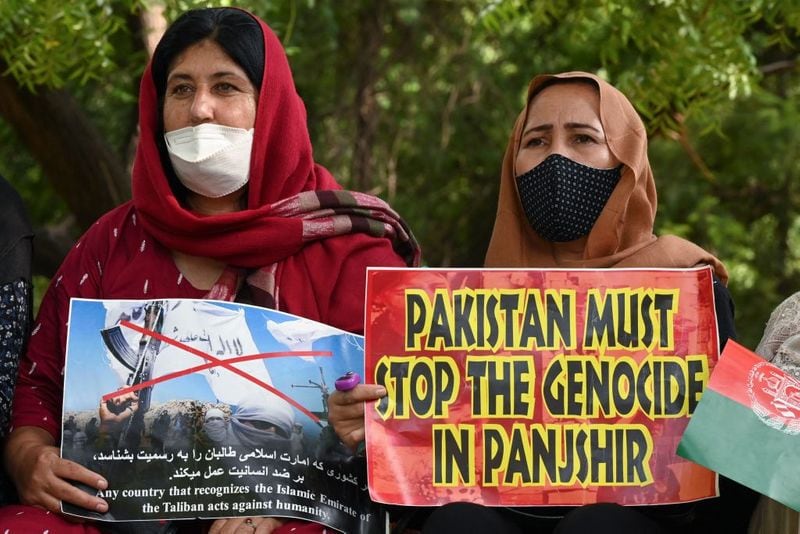 Women protests against Taliban in kabul