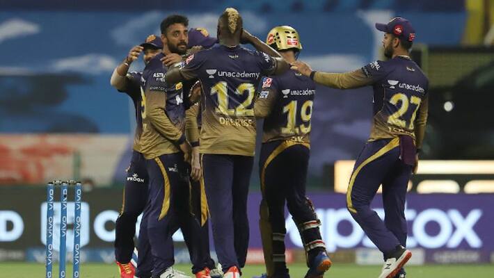 IPL 2021, Varun Chakravarthy and Andre Russell take 3 wickets, KKR bowled out RCB for 92 runs spb IPL 2021, Varun Chakravarthy and Andre Russell take 3 wickets, KKR bowled out RCB for 92 runs spb