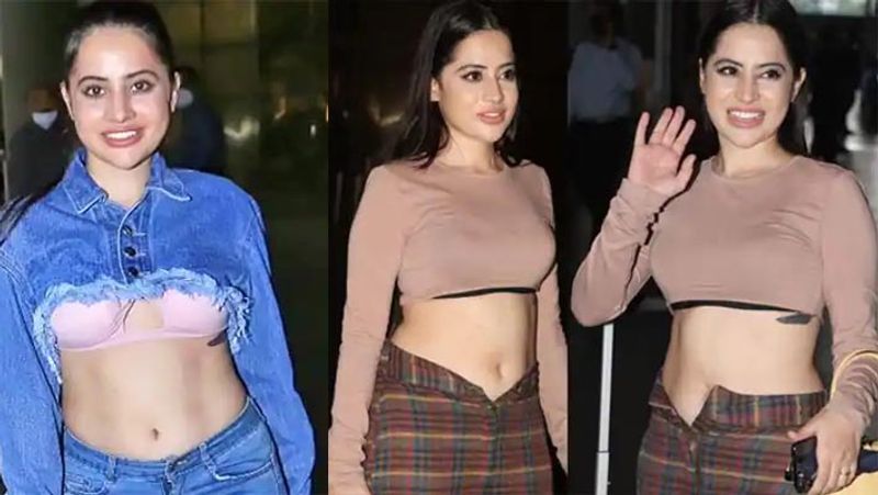 urfi javed first appeared in bra then unbuttoned pants and now shares photo in black bralette pants
