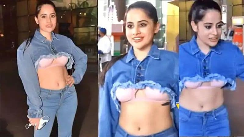 urfi javed first appeared in bra then unbuttoned pants and now shares photo in black bralette pants