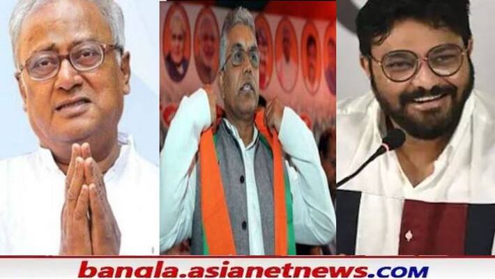 BJP leader Dilip Ghosh give reaction on Saugata Roy and Babul Supriyo RTB BJP leader Dilip Ghosh give reaction on Saugata Roy and Babul Supriyo RTB