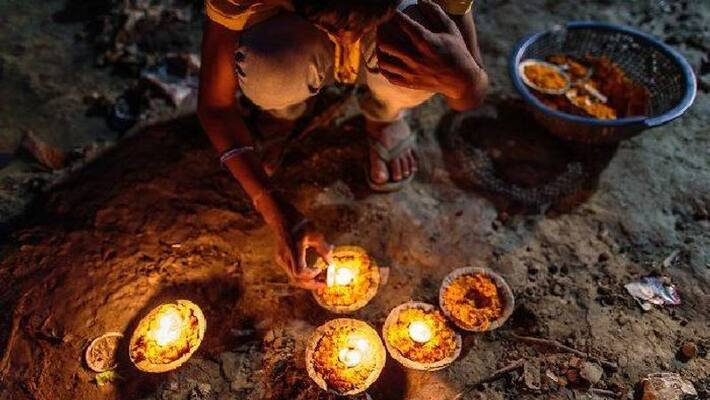 Gadiyaghat Wali Mataji Temple lamp burns with the help of water Gadiyaghat Wali Mataji Temple lamp burns with the help of water