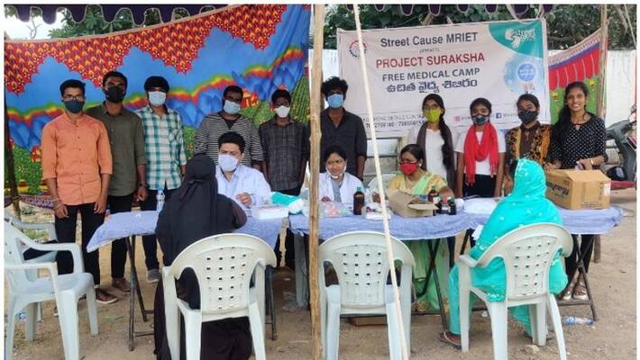 MRIET students conducted medical camp in hyderabad MRIET students conducted medical camp in hyderabad