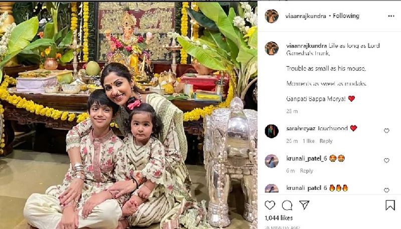 Shilpa Shettys son Viaan shares emotional post after father Raj Kundra gets bail dpl