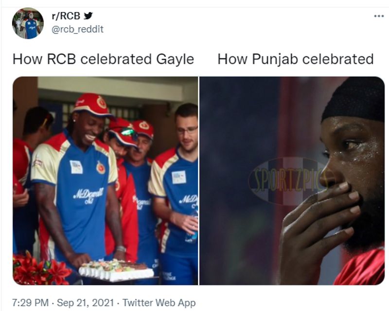 IPL 2021 PBKS vs RR match Fans cant accept Punjab Kings Decision of dropping Chris Gayle on his 42th birthday